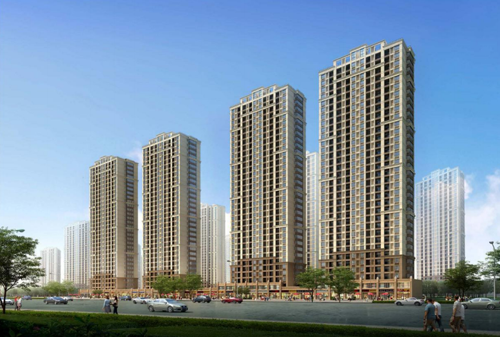 余杭項目二三期商業石材幕墻