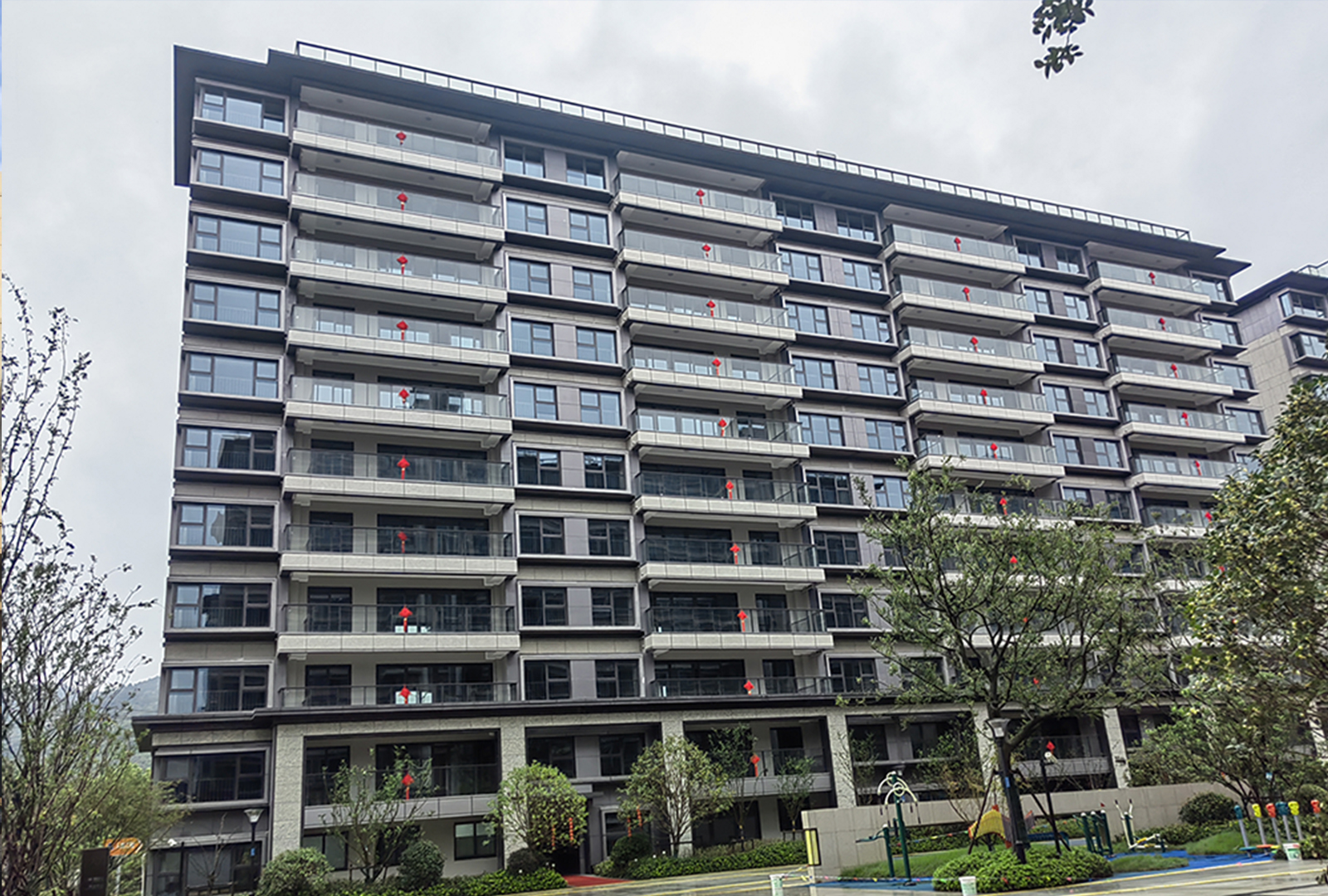 無錫督府天承項目大區鋁合金門窗工程