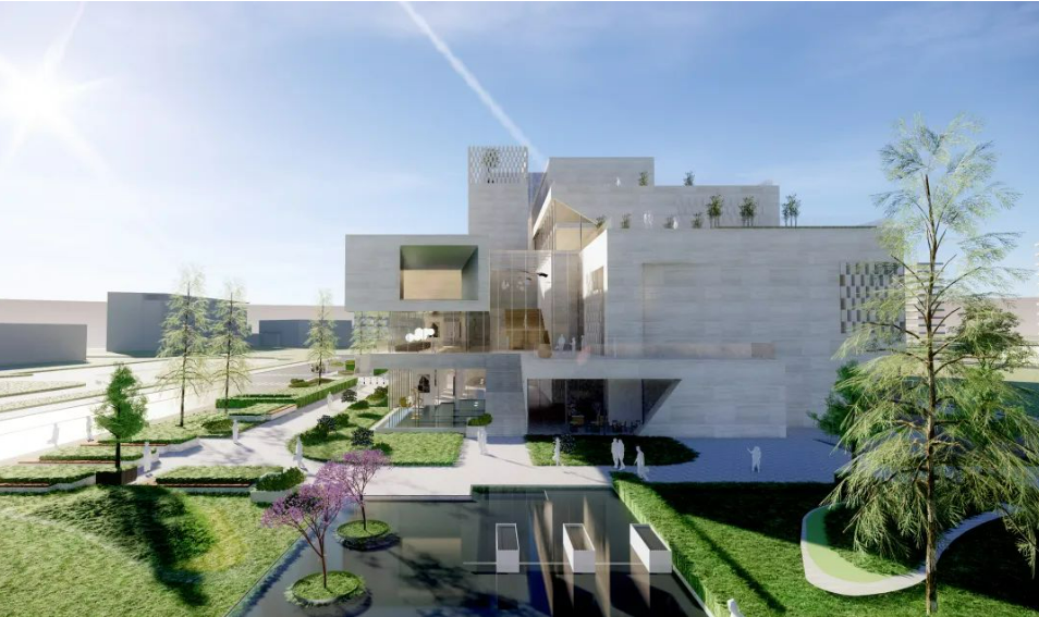 上海荷道建筑-新建寶山區(qū)檔案館幕墻工程(圖2) 上海荷道建筑-新建寶山區(qū)檔案館幕墻工程(圖2)